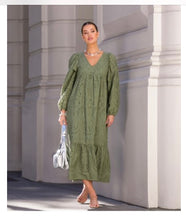 Load image into Gallery viewer, Adorne Vivienne Broderie Deco Dress
