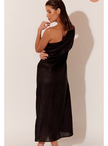 Adorne Eva Linen Asymmetric Dress