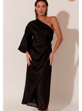Load image into Gallery viewer, Adorne Eva Linen Asymmetric Dress
