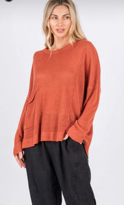 Worthier Willow Linen Knit Top