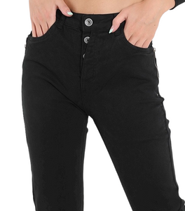 Amici Piazza Button Detail Side Zip Jean
