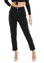 Load image into Gallery viewer, Amici Piazza Button Detail Side Zip Jean
